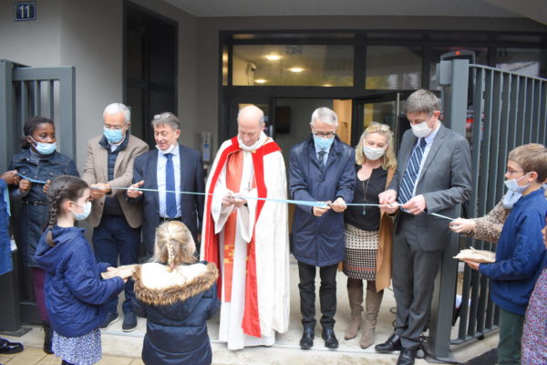 Cérémonie ouverture nouveau batiment ensemble scolaire notre dame du vieux cours